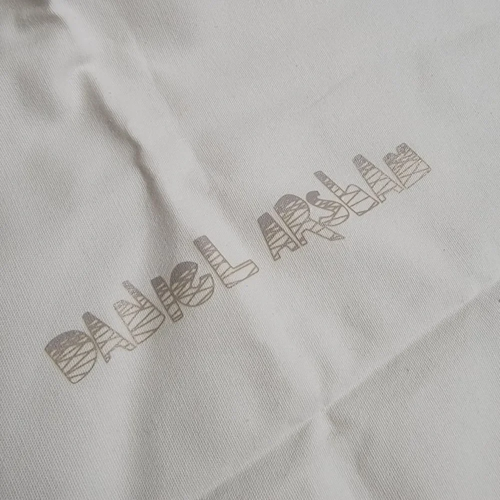 Adidas Originals X Daniel Arsham Fine Fabric Dustbag White Grey Trefoil New